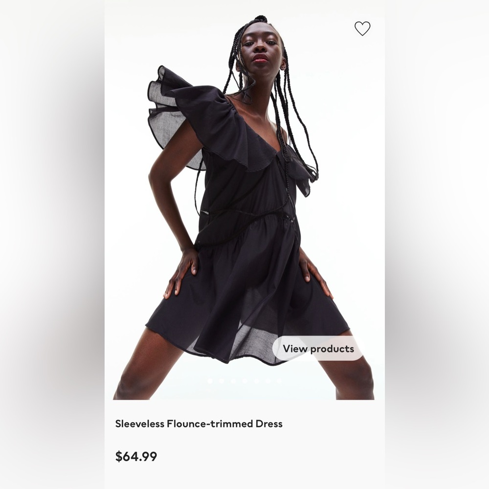 H&M black dress